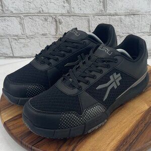 Kuru Quantum Mens 11 Wide Jet Black Athletic Plantar Fasciitis Shoes 101315E110